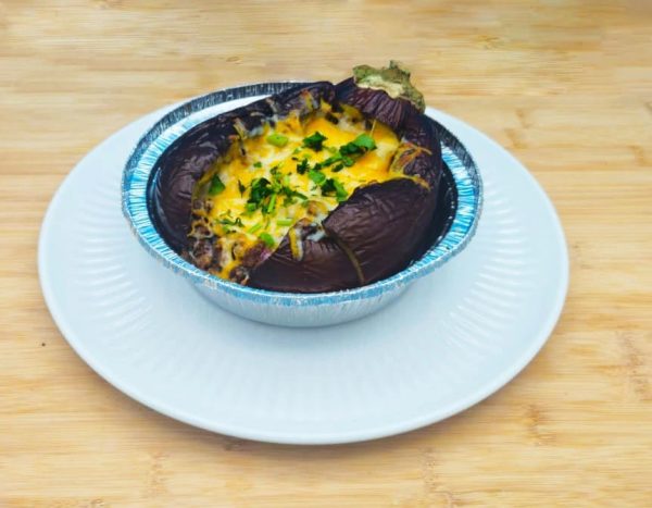 STUFFED BAKED  EGGPLANT